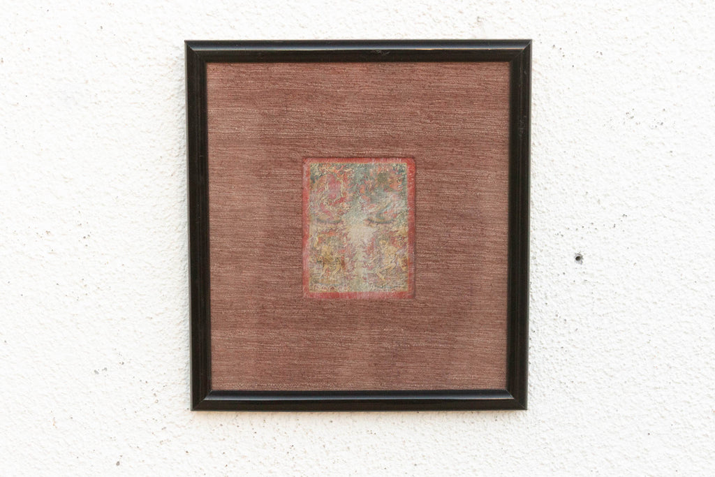 Antique Framed Tibetan Buddhist Tsakli Ritual Art