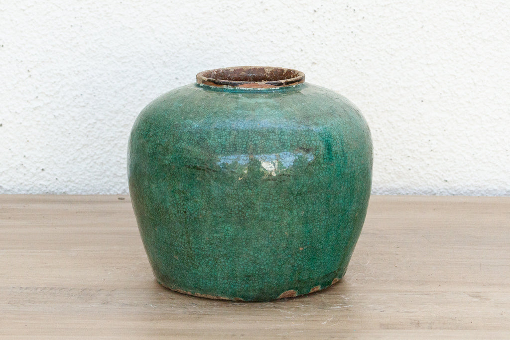 Blue Moss Ceramic Vase