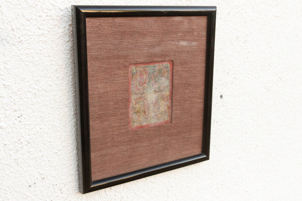 Antique Framed Tibetan Buddhist Tsakli Ritual Art