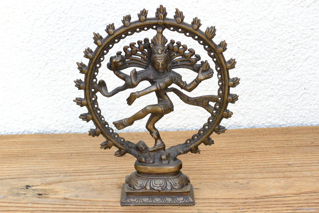 Cosmic Circle of Fire Patinated Nataraja