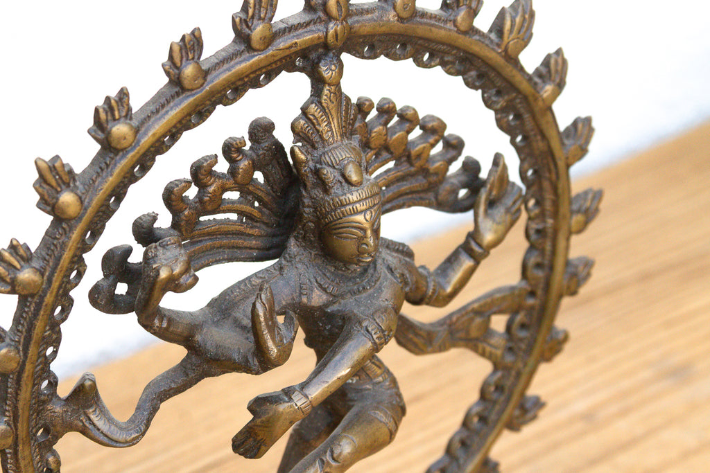 Cosmic Circle of Fire Patinated Nataraja