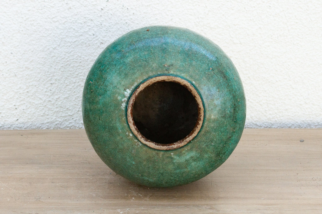Blue Moss Ceramic Vase