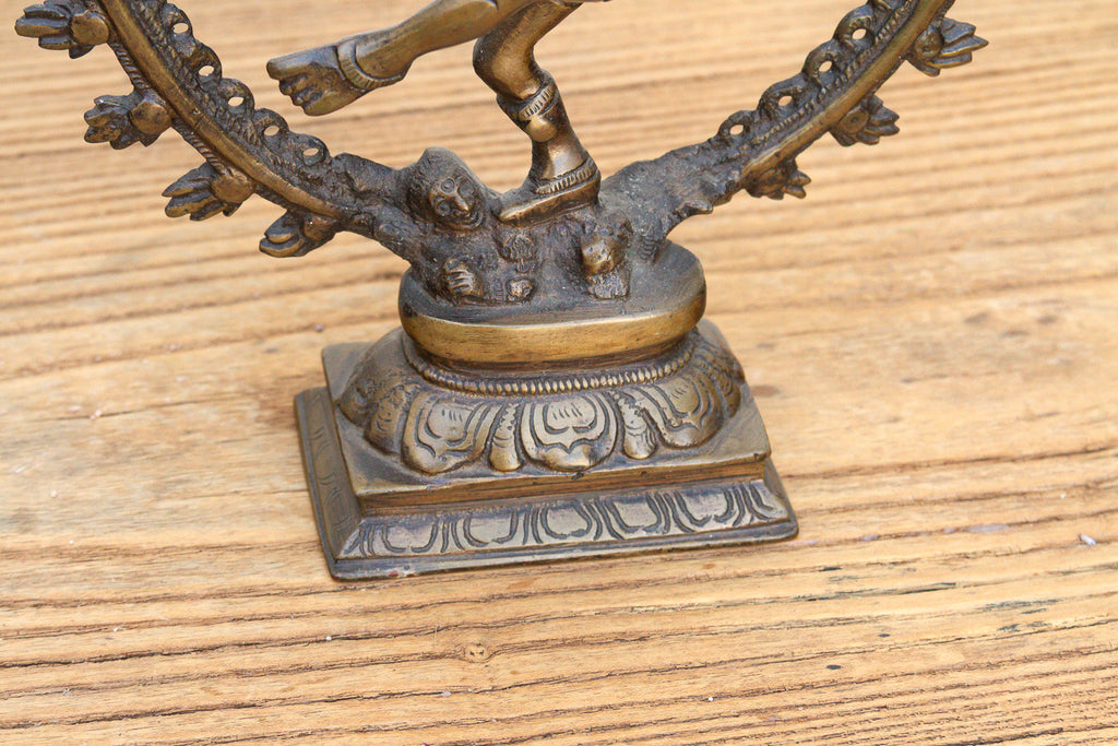 Cosmic Circle of Fire Patinated Nataraja