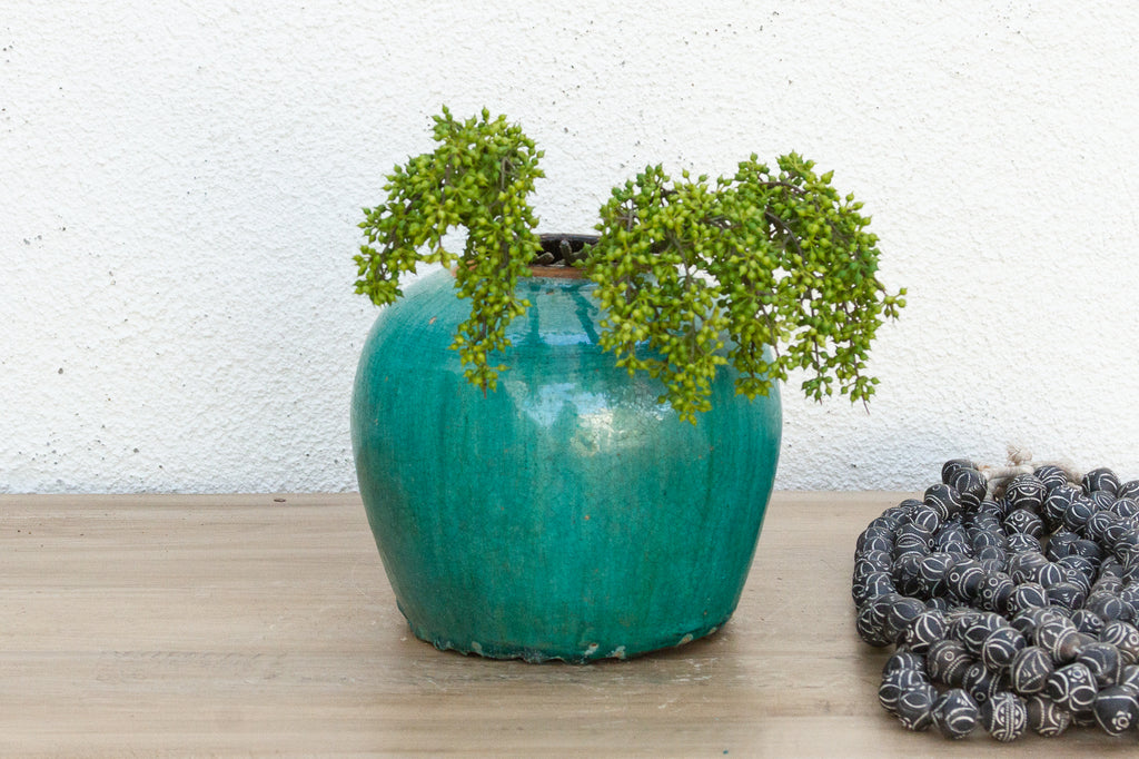 Aqua Lagoon Glazed Vase