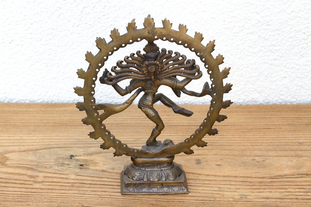 Cosmic Circle of Fire Patinated Nataraja