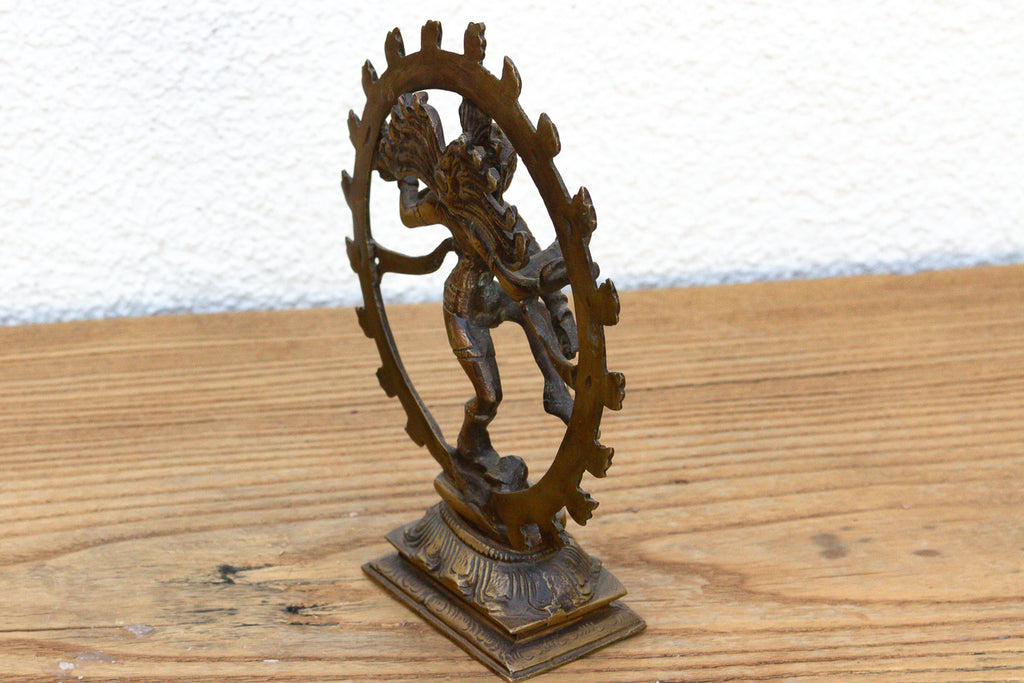 Burnished Brass Miniature Nataraja Deity (Trade)