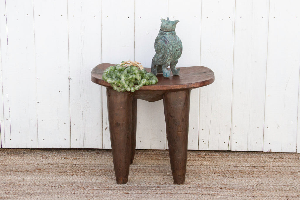 Hand-carved Rustic Senufo Side Table