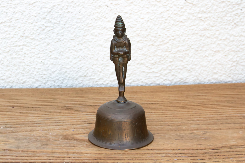 Antique Garuda Alter Bronze Hand Bell