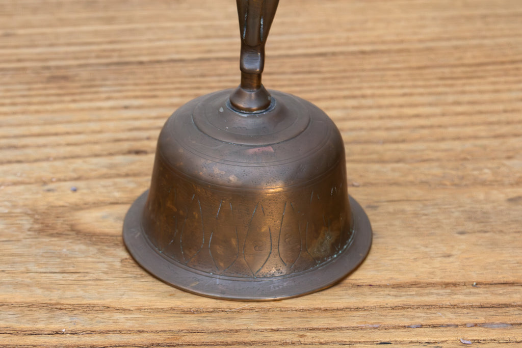 Antique Garuda Alter Bronze Hand Bell