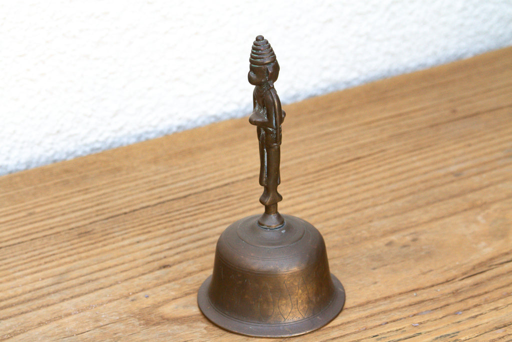 Antique Garuda Alter Bronze Hand Bell