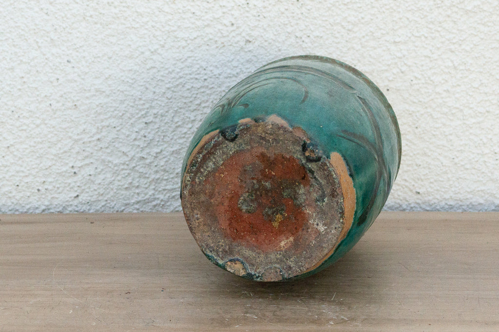 Calyra Asian Green Glaze Vase