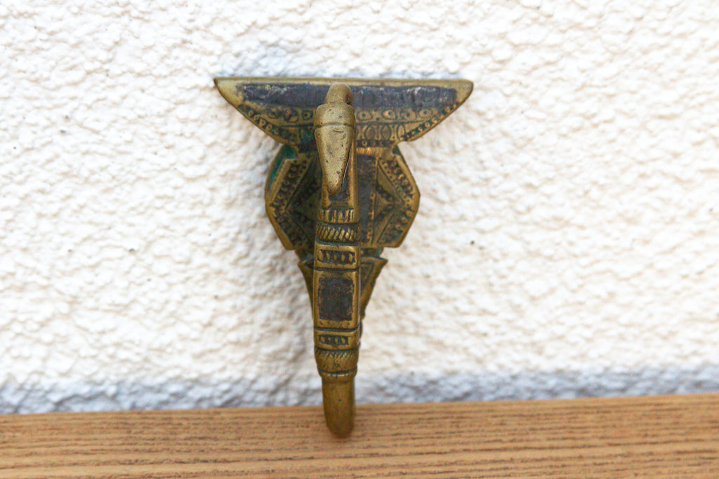 Antique Lotus Bud Saddle Hook