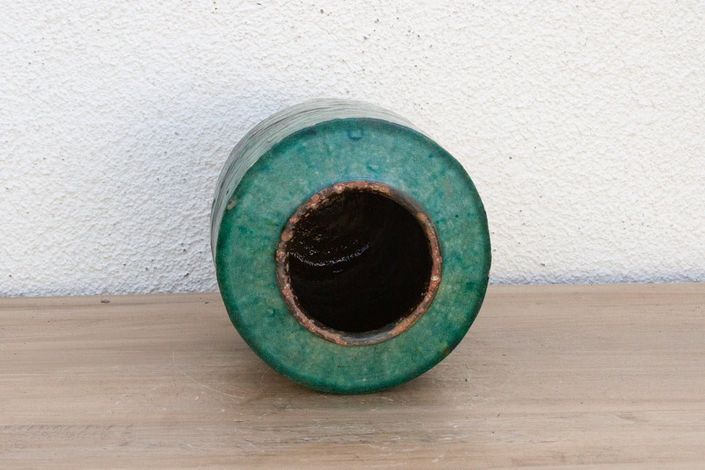 Chinese Wingbloom Glaze Green Vase