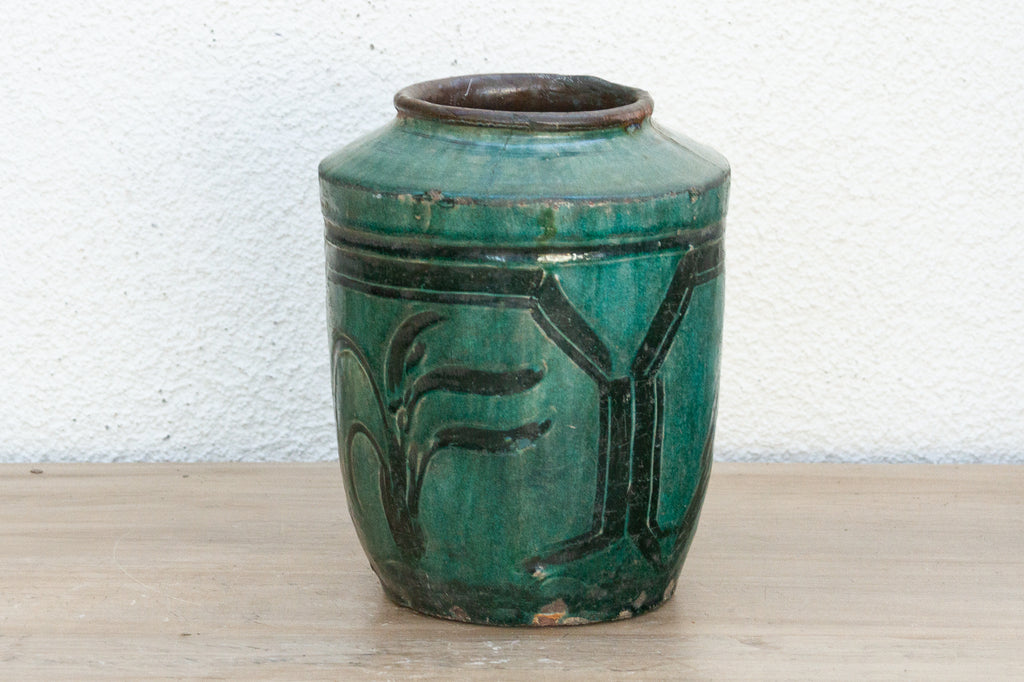 Forest Echo Glaze Asian Vase