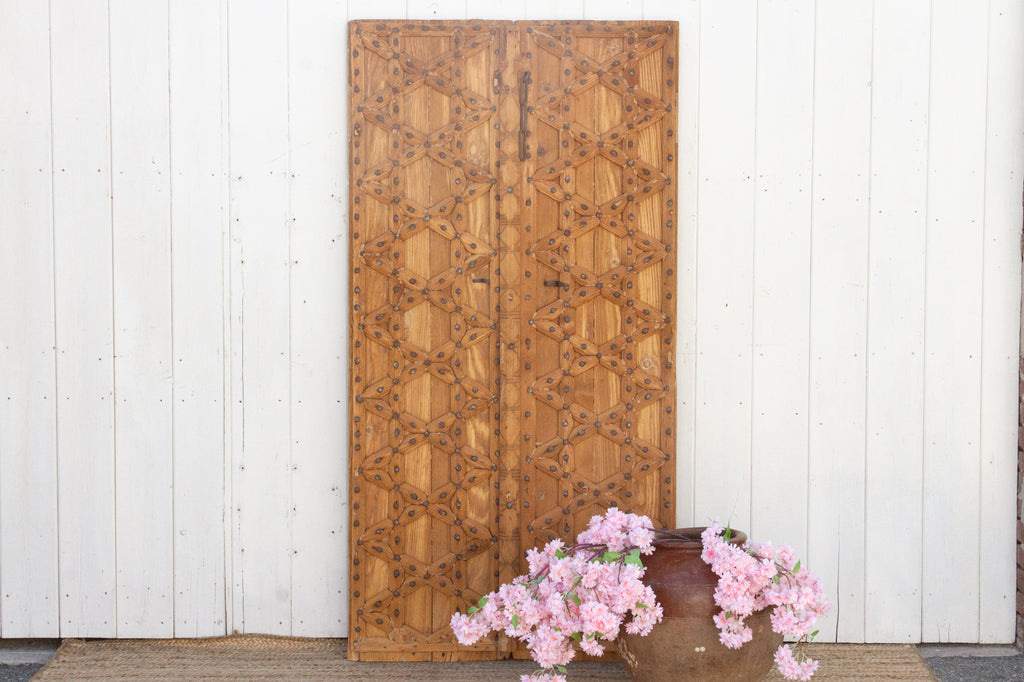 Antique Spanish Moorish Carved Door