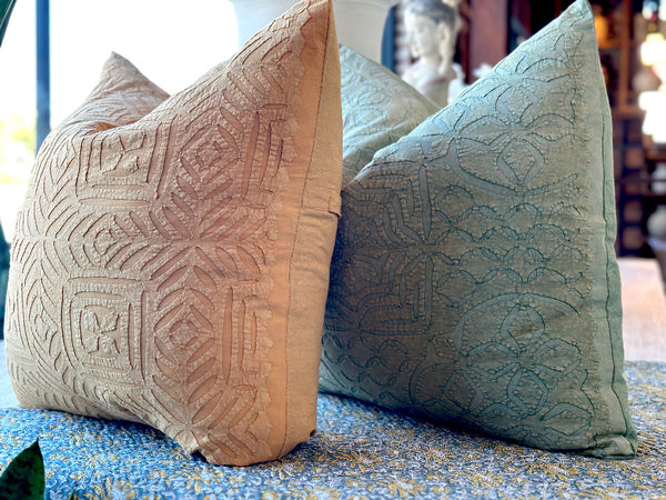 Saffron Handmade Pillow Cover