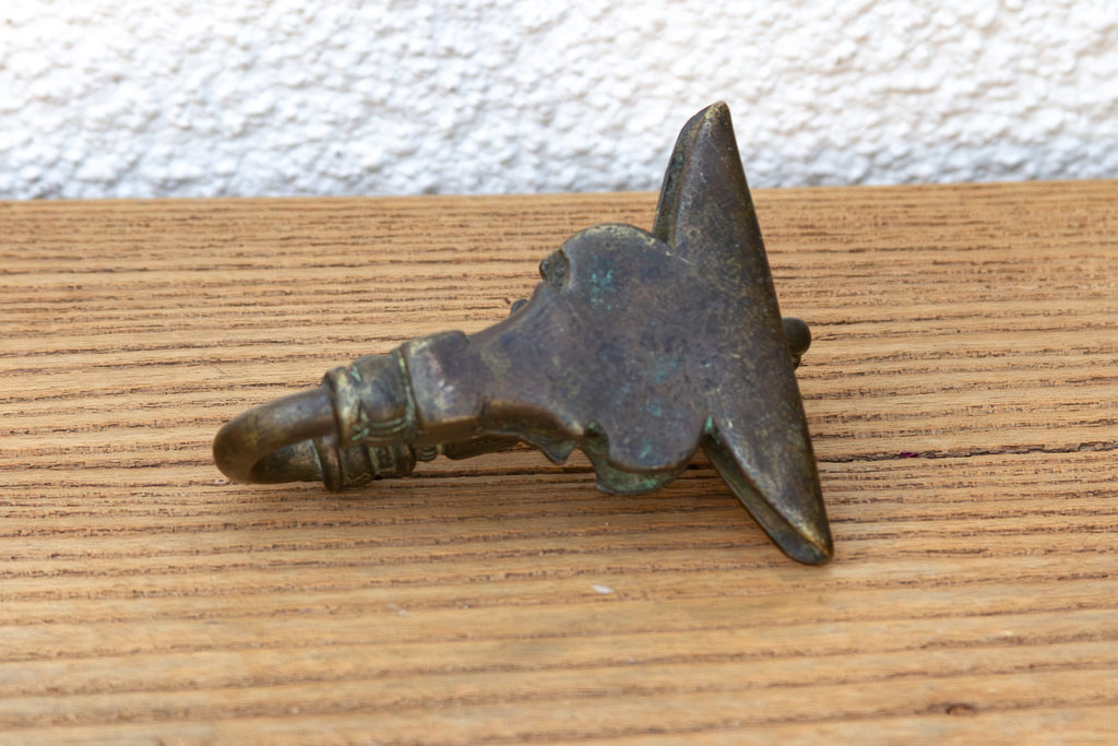 Scalloped Crest Antique Bronze Hook
