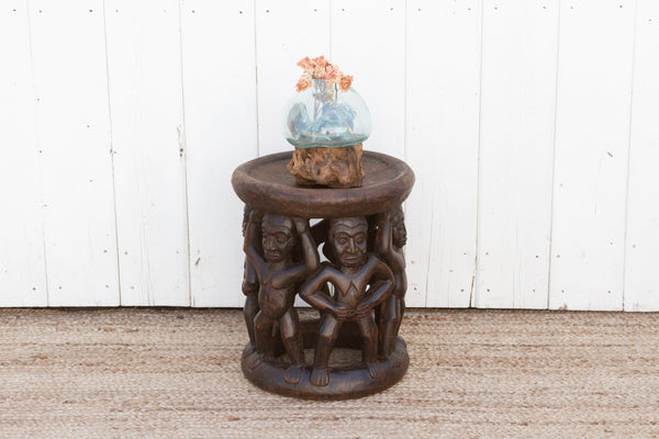 Finely Carved African Bamileke Stool