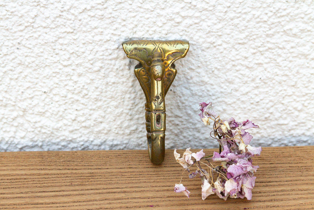 Polished Brass Camel Saddle Hook