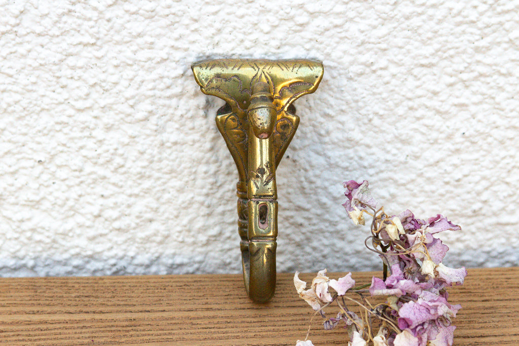 Polished Brass Camel Saddle Hook