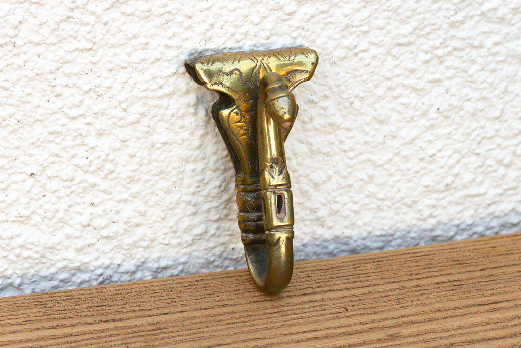Polished Brass Camel Saddle Hook