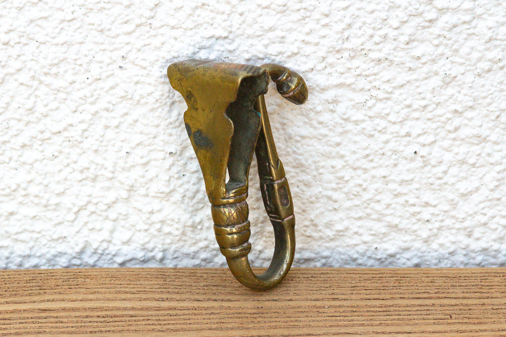 Polished Brass Camel Saddle Hook