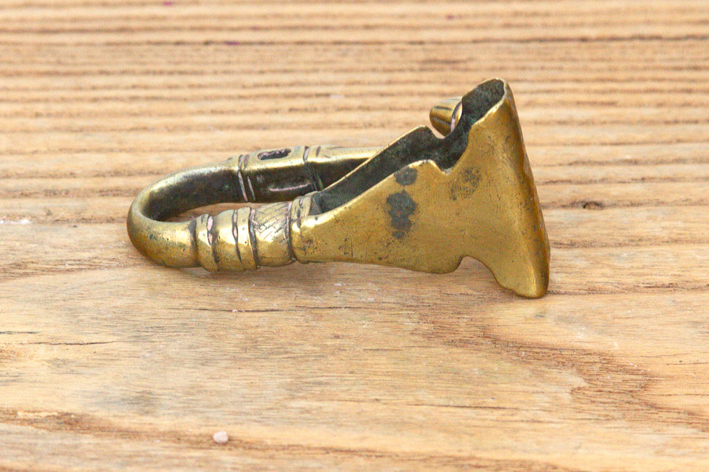 Polished Brass Camel Saddle Hook