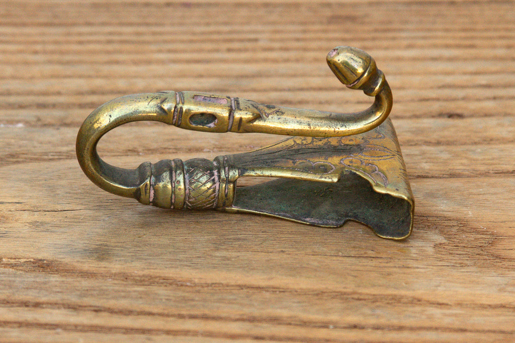 Polished Brass Camel Saddle Hook