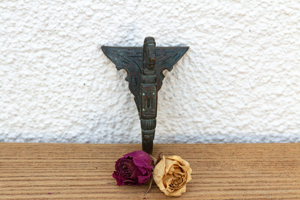 Diamond Shape Bronze Tribal Hook
