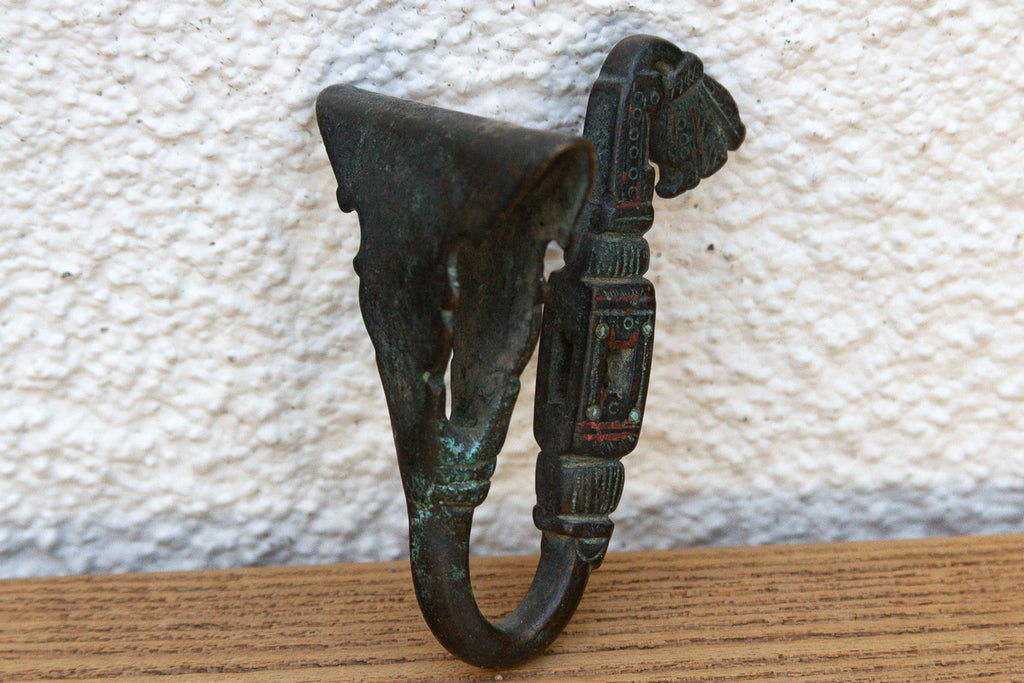 Diamond Shape Bronze Tribal Hook
