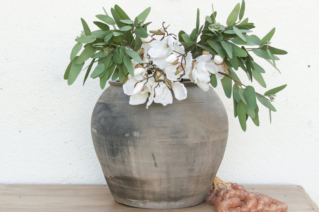 Vintage Clay Charcoal Urn