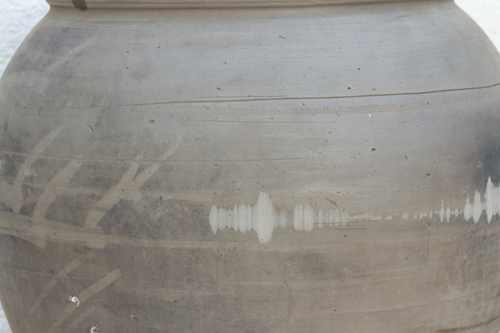 Vintage Clay Charcoal Urn