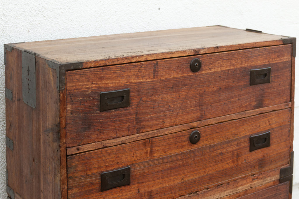 Antique Japanese Stacking Tansu Chest
