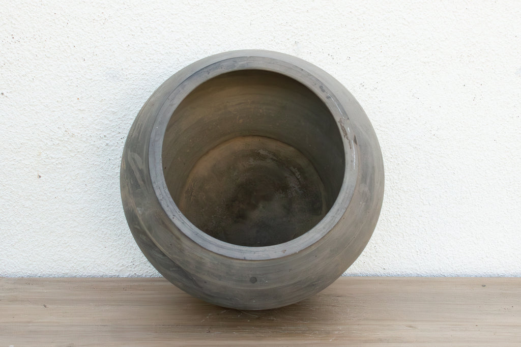 Vintage Clay Charcoal Urn