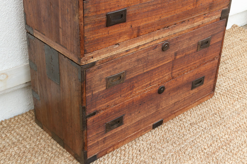 Antique Japanese Stacking Tansu Chest