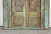 Antique Indian Gujarat Carved & Painted Door
