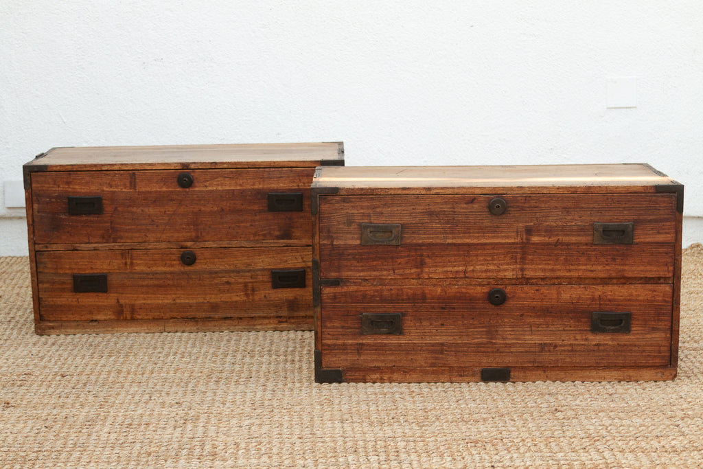 Antique Japanese Stacking Tansu Chest