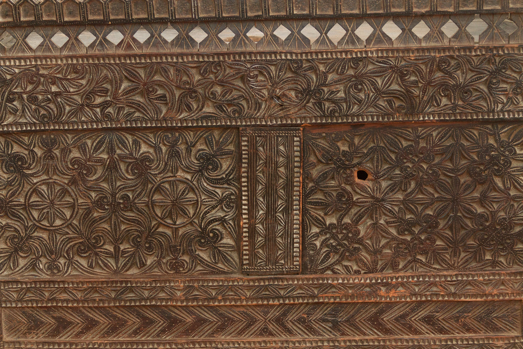 Antique Finely Carved Swat Valley Chest Cabinet