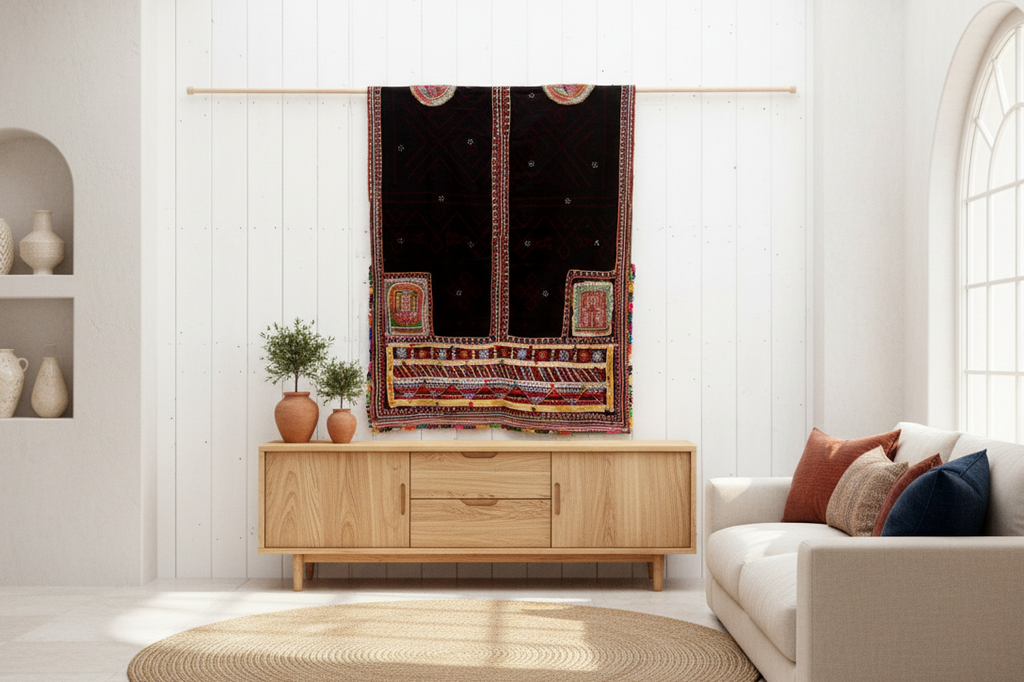 Large Tribal Indian Rabari Throw