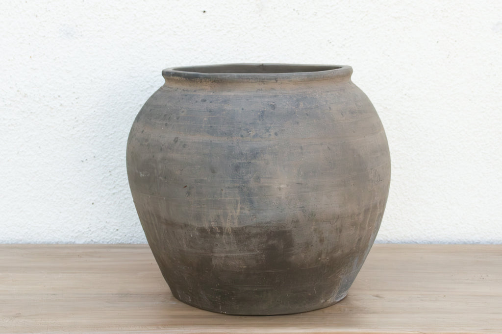 Vintage Primitive Large Clay Pot
