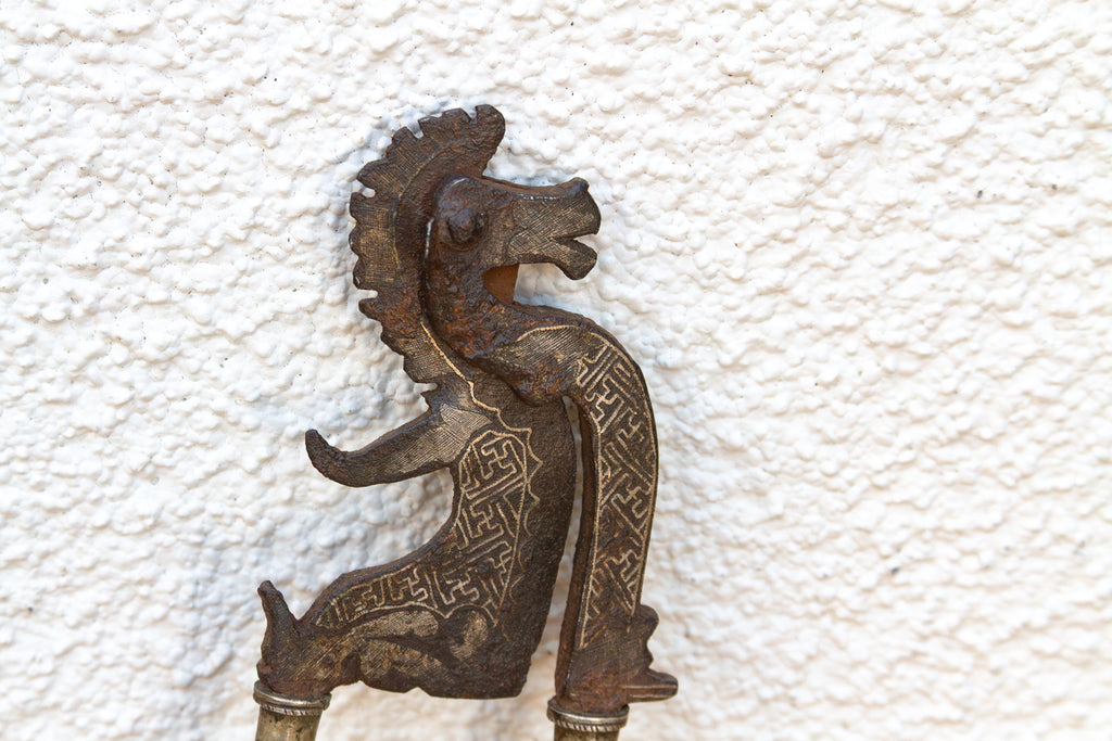Antique Bronze & Iron Mythological Sarota