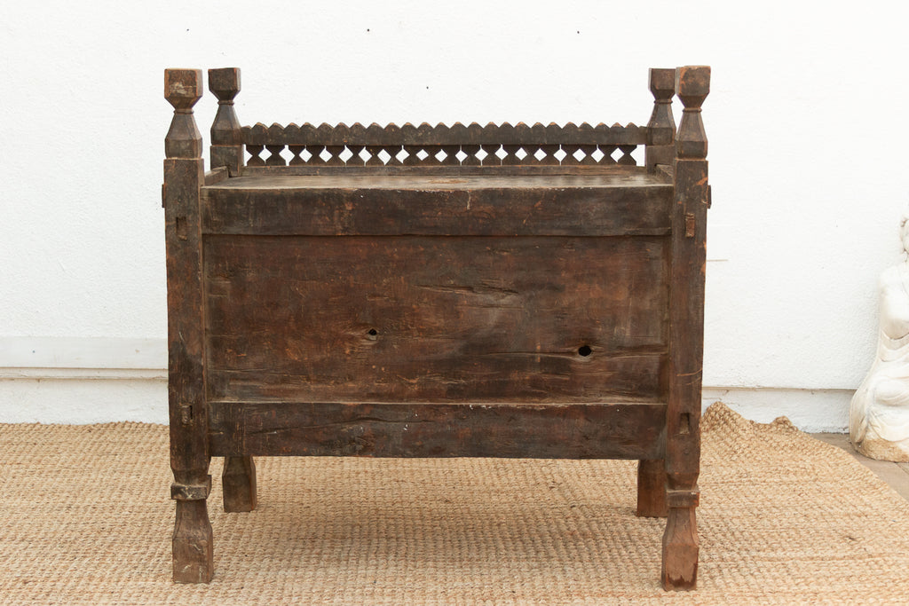 Antique Finely Carved Swat Valley Chest Cabinet