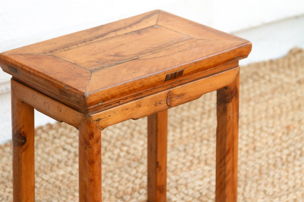 Pair of Antique Chinese Rectangular Stools (Trade)