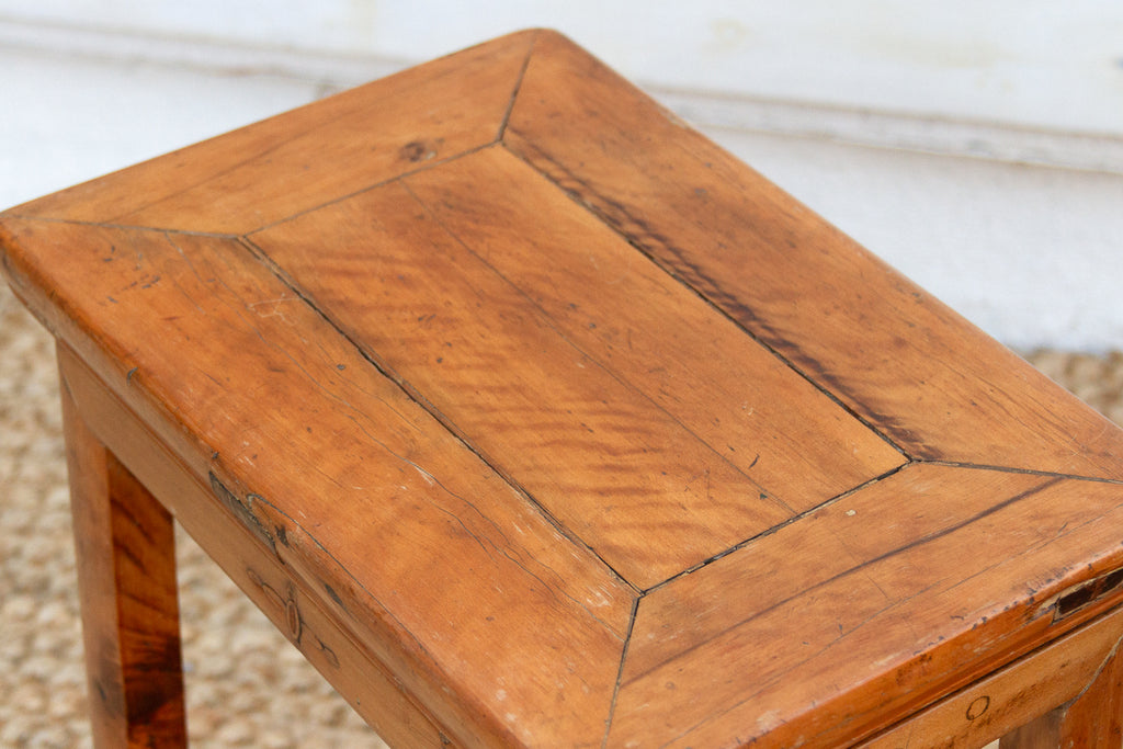 Pair of Antique Chinese Rectangular Stools (Trade)