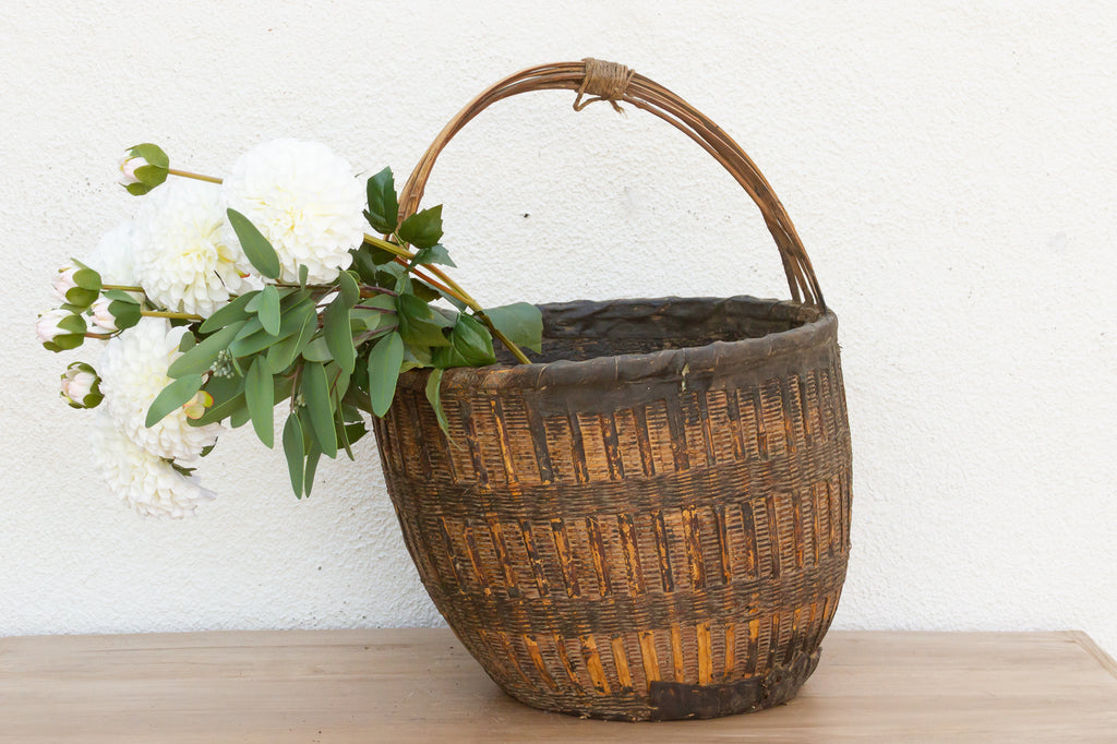 Rustic Wicker Primitive Basket