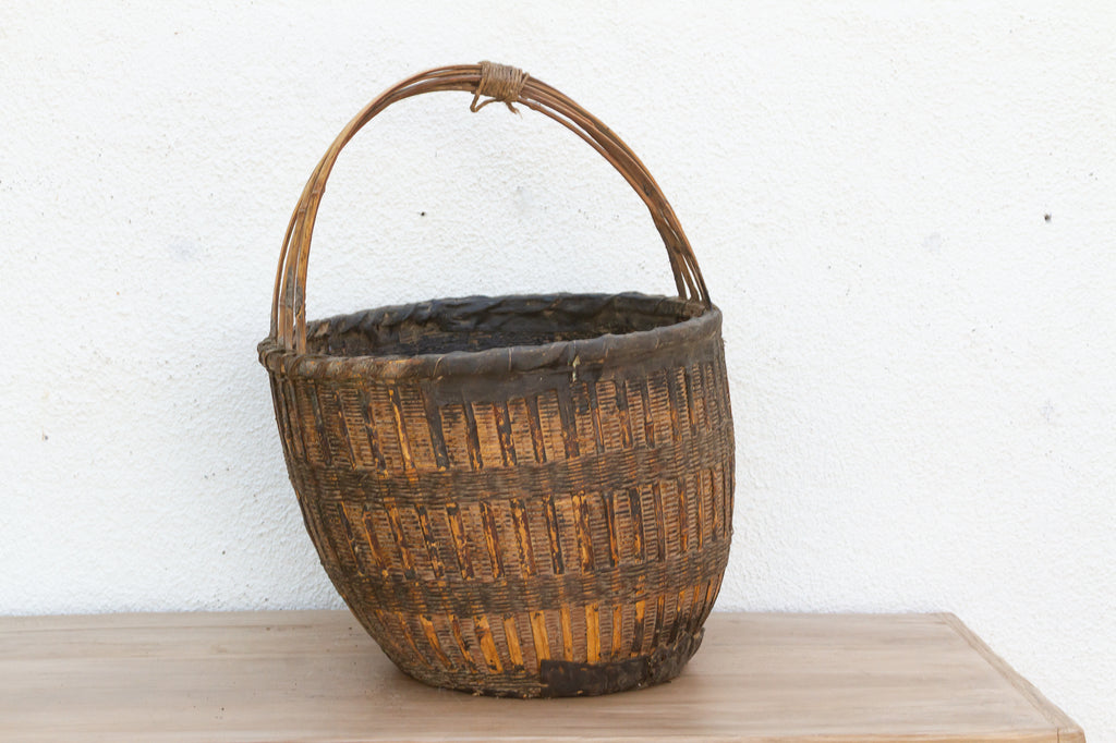 Rustic Wicker Primitive Basket