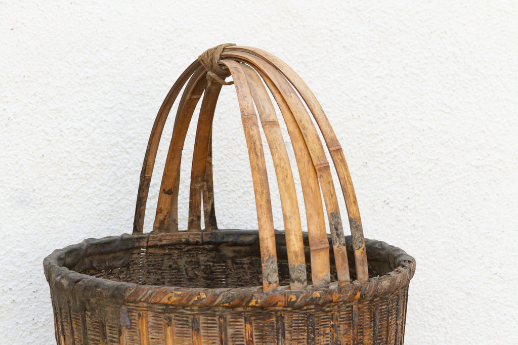 Rustic Wicker Primitive Basket