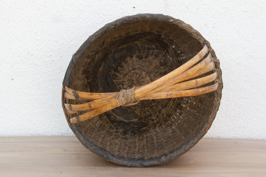 Rustic Wicker Primitive Basket
