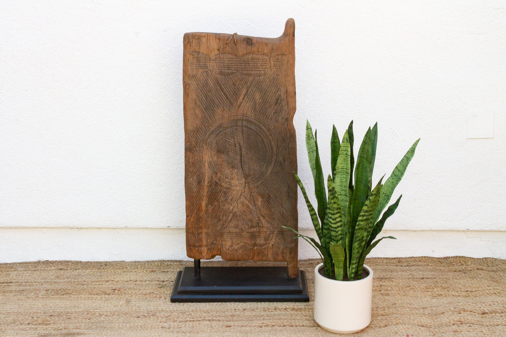 Antique Primitive Carved Igbo Door