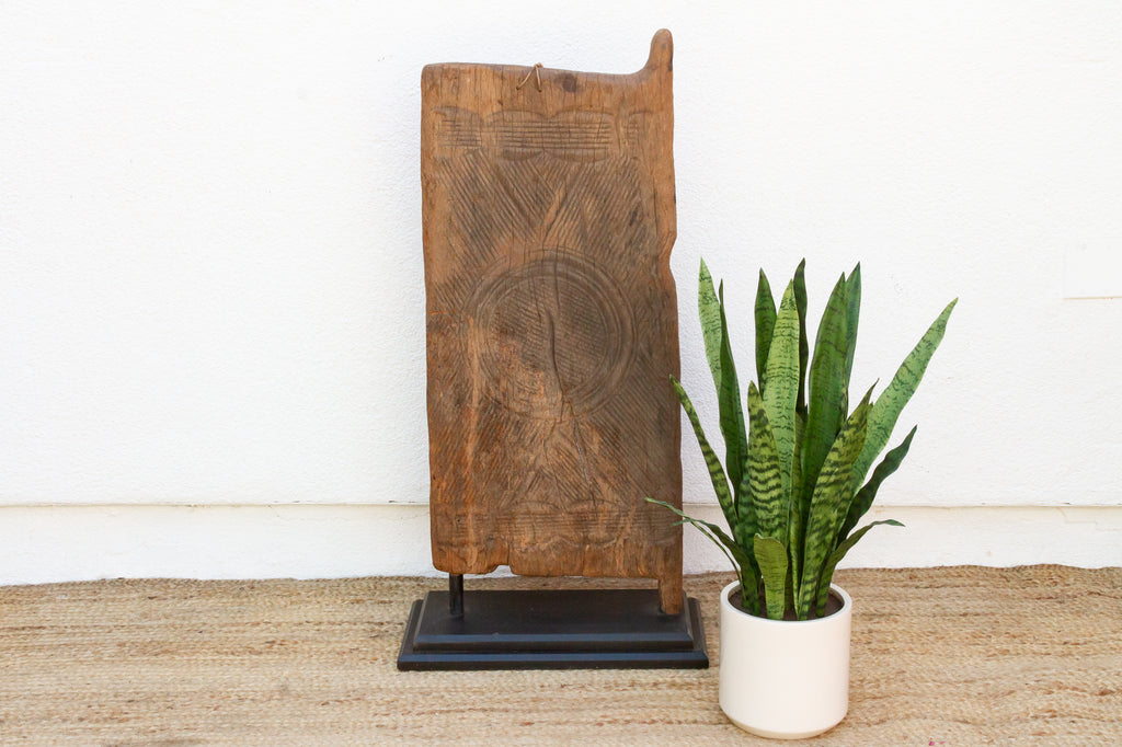 Antique Primitive Carved Igbo Door
